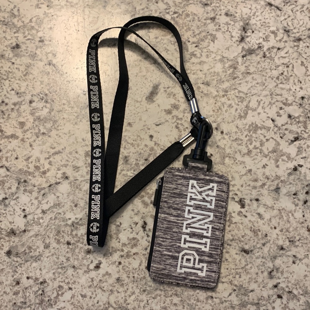 PINK wallet lanyard